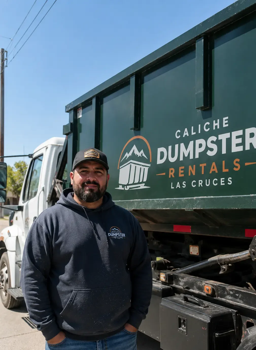 Local dumpster rental driver in Las Cruces NM